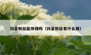 抖音粉丝能挣钱吗（抖音粉丝有什么用）
