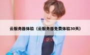 云服务器体验（云服务器免费体验30天）