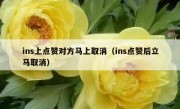 ins上点赞对方马上取消（ins点赞后立马取消）