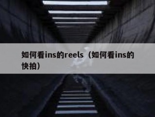 如何看ins的reels（如何看ins的快拍）