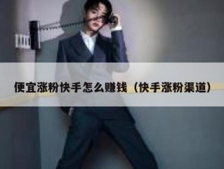 便宜涨粉快手怎么赚钱（快手涨粉渠道）