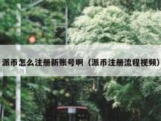 派币怎么注册新账号啊（派币注册流程视频）