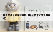 抖音关注了就是粉丝吗（抖音关注了才算粉丝吗）