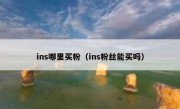 ins哪里买粉（ins粉丝能买吗）