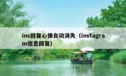 ins回复心情自动消失（instagram信息回复）