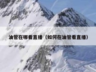 油管在哪看直播（如何在油管看直播）