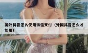 国外抖音怎么使用微信支付（外国抖音怎么才能用）