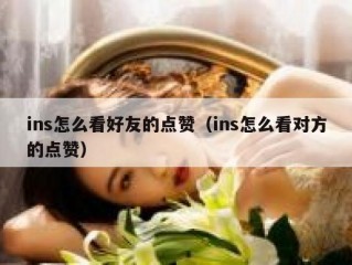 ins怎么看好友的点赞（ins怎么看对方的点赞）