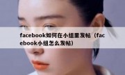facebook如何在小组里发帖（facebook小组怎么发帖）