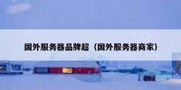 国外服务器品牌超（国外服务器商家）