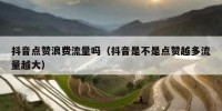 抖音点赞浪费流量吗（抖音是不是点赞越多流量越大）