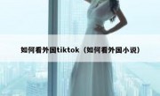 如何看外国tiktok（如何看外国小说）