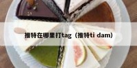推特在哪里打tag（推特ti dam）