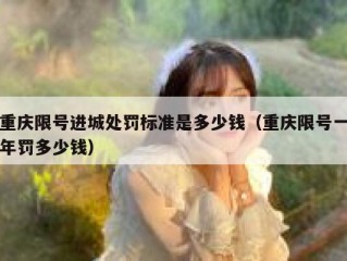 重庆限号进城处罚标准是多少钱（重庆限号一年罚多少钱）
