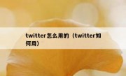 twitter怎么用的（twitter如何用）