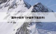 国外IP软件（IP国外下载软件）