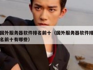 国外服务器软件排名前十（国外服务器软件排名前十有哪些）