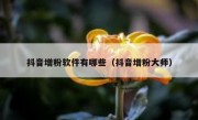 抖音增粉软件有哪些（抖音增粉大师）