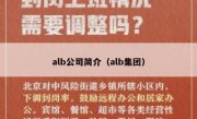 alb公司简介（alb集团）