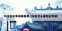 抖音粉丝等级哪里看（抖音怎么看粉丝等级）