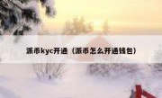 派币kyc开通（派币怎么开通钱包）