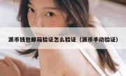 派币钱包邮箱验证怎么验证（派币手动验证）