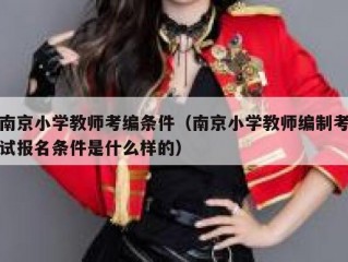 南京小学教师考编条件（南京小学教师编制考试报名条件是什么样的）