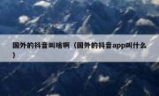 国外的抖音叫啥啊（国外的抖音app叫什么）