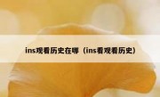 ins观看历史在哪（ins看观看历史）