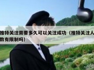 推特关注需要多久可以关注成功（推特关注人数有限制吗）