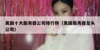 美国十大服务器公司排行榜（美国服务器龙头公司）