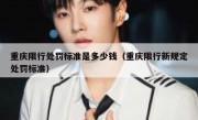 重庆限行处罚标准是多少钱（重庆限行新规定处罚标准）