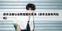 派币注册认证教程图片高清（派币注册有风险吗）