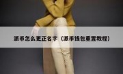 派币怎么更正名字（派币钱包重置教程）