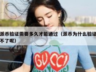 派币验证需要多久才能通过（派币为什么验证不了呢）