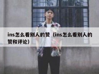 ins怎么看别人的赞（ins怎么看别人的赞和评论）