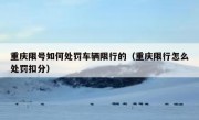 重庆限号如何处罚车辆限行的（重庆限行怎么处罚扣分）