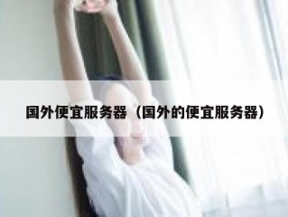 国外便宜服务器（国外的便宜服务器）