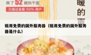 租用免费的国外服务器（租用免费的国外服务器是什么）