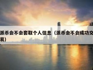 派币会不会套取个人信息（派币会不会成功交易）