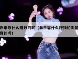 派币靠什么赚钱的呢（派币靠什么赚钱的呢是真的吗）