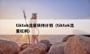 tiktok流量扶持计划（tiktok流量红利）