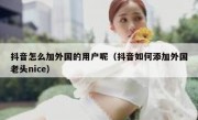 抖音怎么加外国的用户呢（抖音如何添加外国老头nice）
