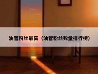 油管粉丝最高（油管粉丝数量排行榜）