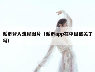 派币登入流程图片（派币app在中国被关了吗）