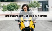 国外服务器有哪些公司（国外服务器品牌）