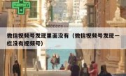 微信视频号发现里面没有（微信视频号发现一栏没有视频号）