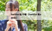 twitter能干嘛（twitter有app么）