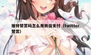推特赞赏码怎么用微信支付（twitter赞赏）