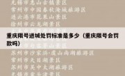 重庆限号进城处罚标准是多少（重庆限号会罚款吗）